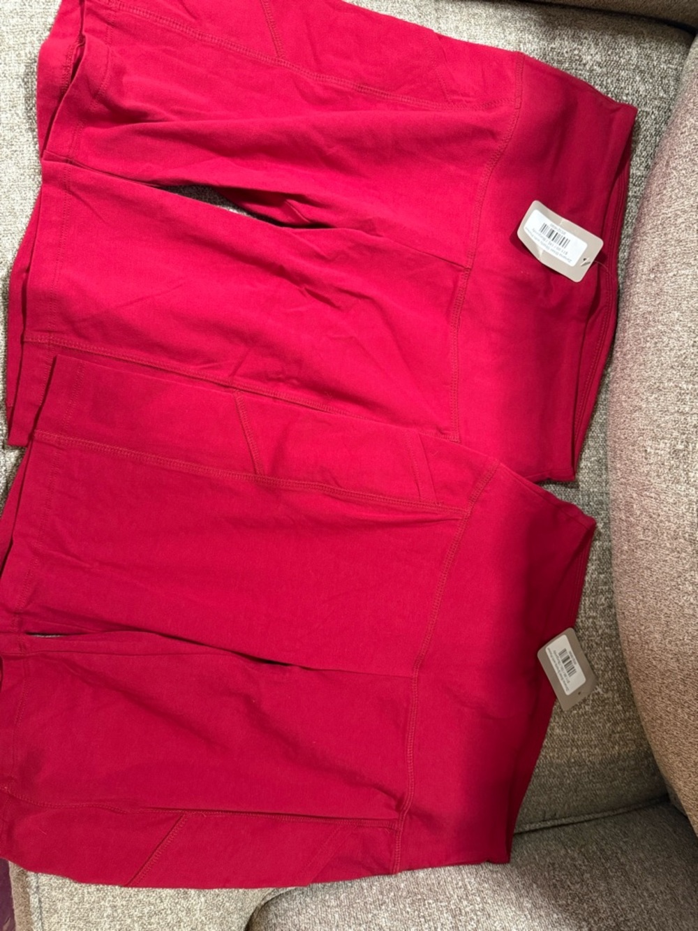 Zenana Outfitters Red Stretch Biker Shorts